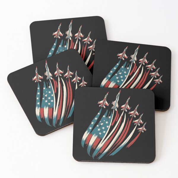 Item preview, Vintage American Flag Jet Planes Formation Air Show designed and sold by Vermanartist.