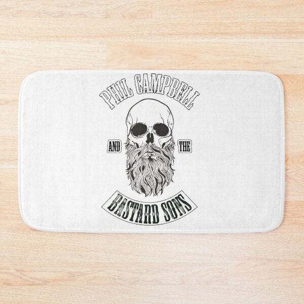 Item preview, Band Logo Skull With Beard Motif Emblem designed and sold by HumorInHues.