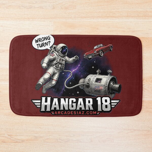 Item preview, Funny: Astronaut In Space see's Red Car Floating designed and sold by Arcade51az.