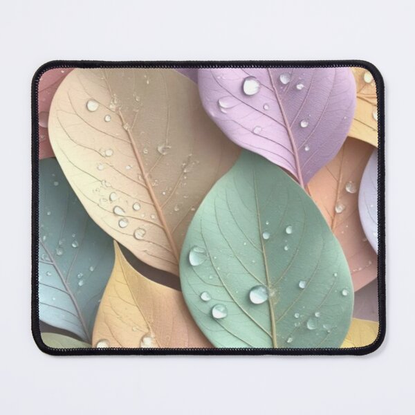 Item preview, Colourful leaves with water droplets designed and sold by Nisha collection .