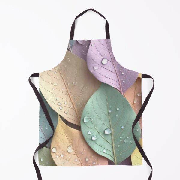 Item preview, Colourful leaves with water droplets designed and sold by Nisha collection .