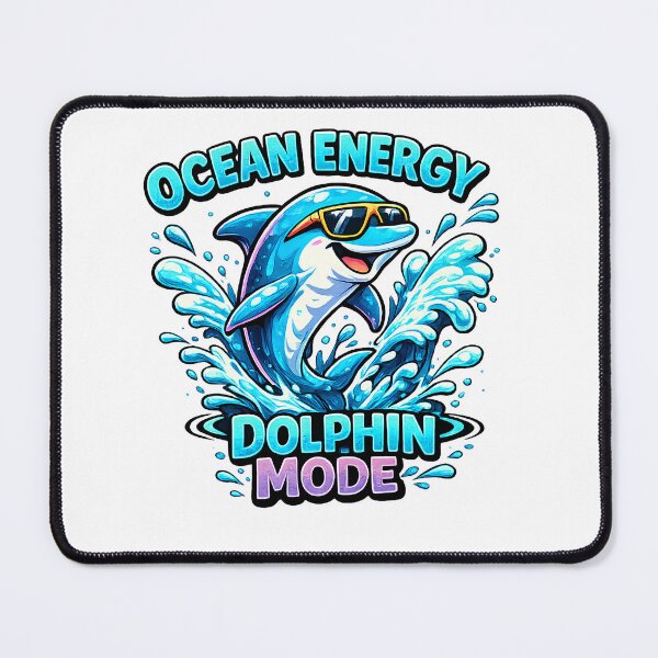 Item preview, Ocean Energy Dolphin Mode Cool Dolphin Cartoon Summer Beach T-Shirt designed and sold by M.Store.