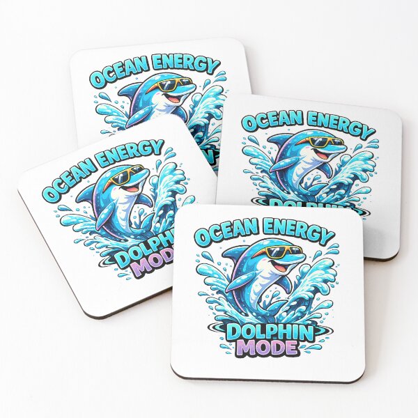 Item preview, Ocean Energy Dolphin Mode Cool Dolphin Cartoon Summer Beach T-Shirt designed and sold by M.Store.