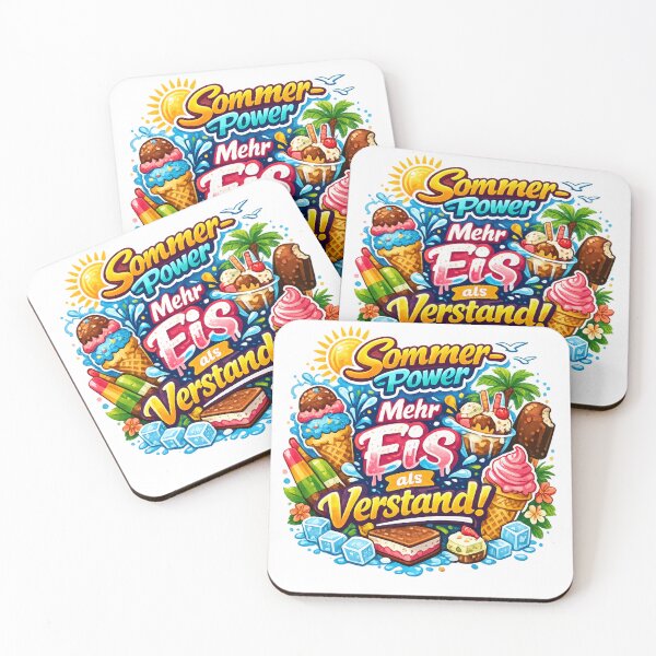 Item preview, Summer Power: More Ice Than Brains Design – Fun holiday motif for ice cream lovers, sun & good vibes designed and sold by CoolContent Factory.
