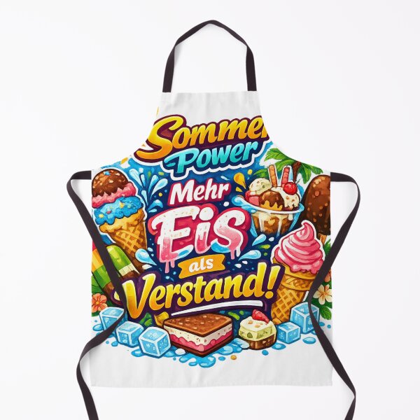 Item preview, Summer Power: More Ice Than Brains Design – Fun holiday motif for ice cream lovers, sun & good vibes designed and sold by CoolContent Factory.