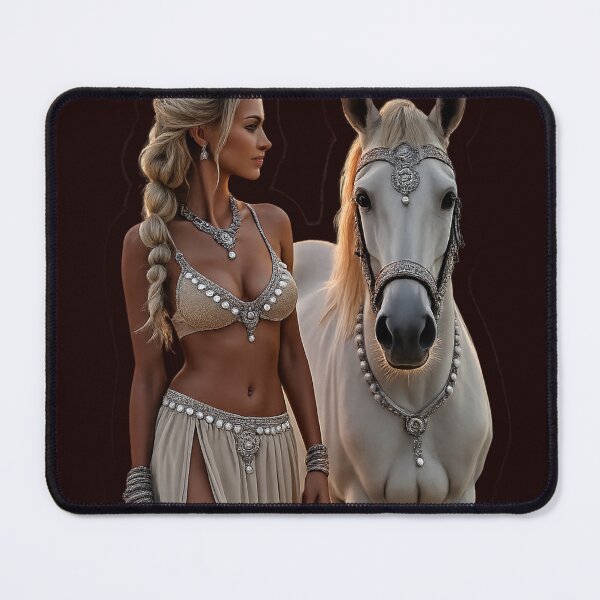 Item preview, Golden Beach Goddess and Cosmic Companion Horse Guardian designed and sold by highvibz72.
