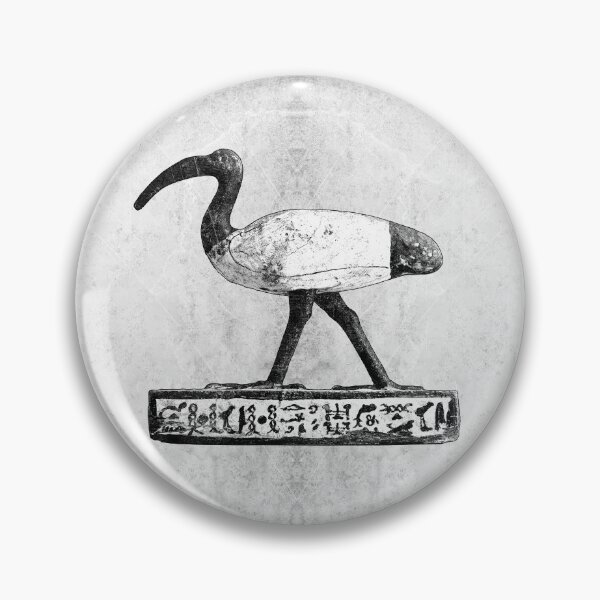 Item preview, Ancient Egyptian Thoth Ibis Bird Artifact Hieroglyphic Base 712 BCE designed and sold by Ghoul Enterprises.