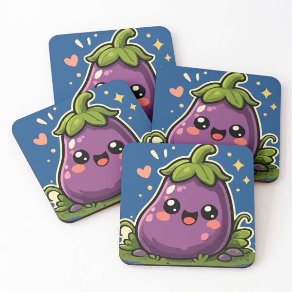 Item preview, Cute Eggplant designed and sold by bayartid.