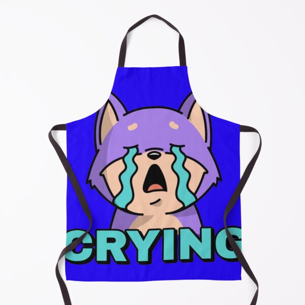 Item preview, Crying Funny Purple Wolf Chat Emote designed and sold by GenZFashion000.