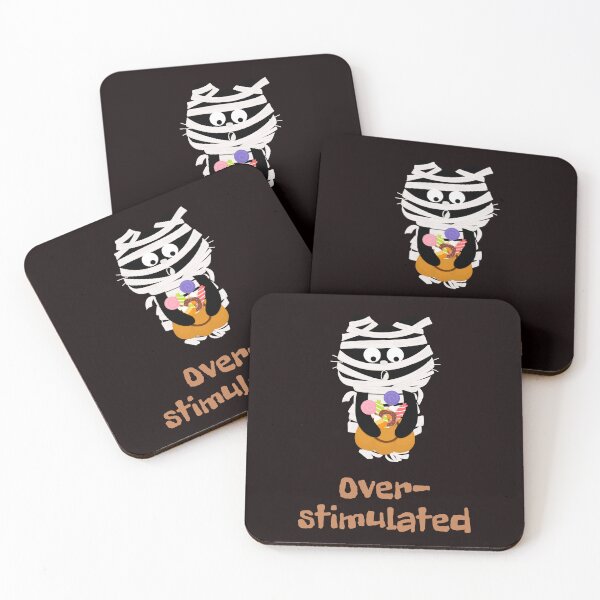 Item preview, Overstimulated Cat – Social Battery Reaction Cat Burnout Design designed and sold by ContigoART.