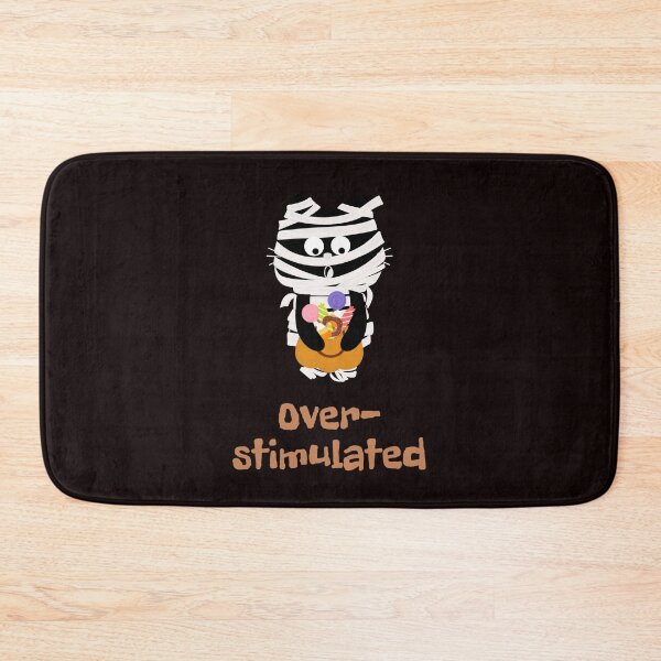 Item preview, Overstimulated Cat – Social Battery Reaction Cat Burnout Design designed and sold by ContigoART.