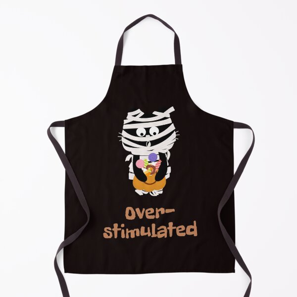 Item preview, Overstimulated Cat – Social Battery Reaction Cat Burnout Design designed and sold by ContigoART.