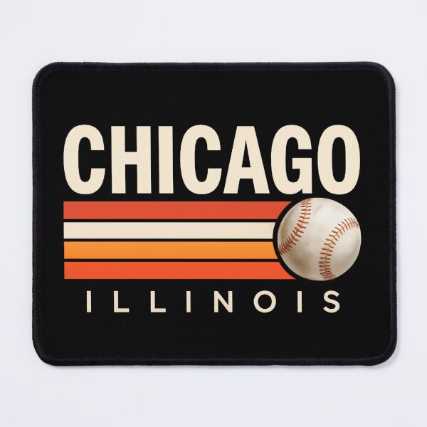 Item preview, chicago baseball retro stripes designed and sold by LuloCreative.