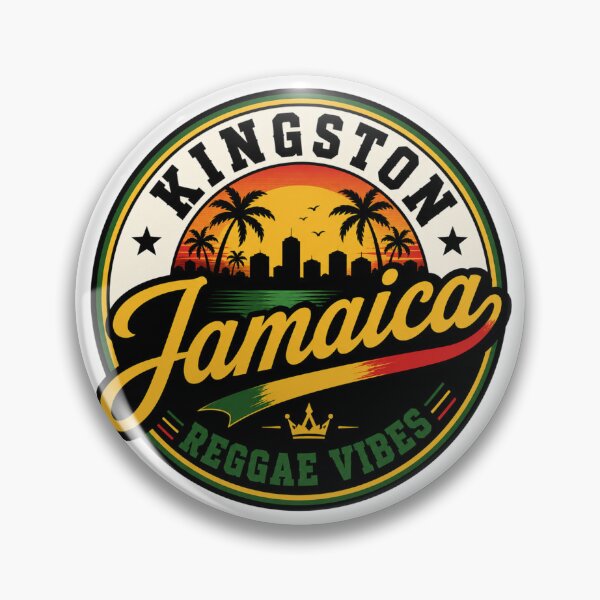 Item preview, Kingston Sunset Reggae Vibes | Jamaica Tropical Skyline Design designed and sold by IGLCreative.