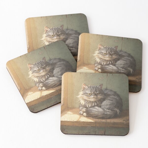 Item preview, Grey Longhair in the Window Loaf designed and sold by PictorialWhimsy.