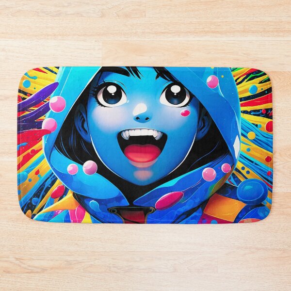 Item preview, Vibrant Pop Art Anime Girl – Colorful Hoodie Aesthetic Illustration designed and sold by IMuDesigner.