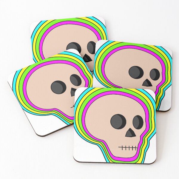 Item preview, Skull with neon rings designed and sold by DeadXIII.