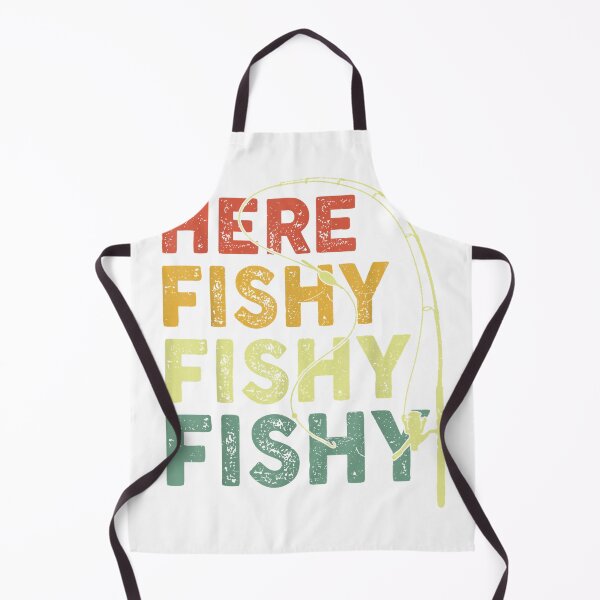 Item preview, Fishing Here-Fishy Bass Fish Dad Funny T-Shirt designed and sold by Badriiiii.