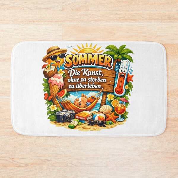 Item preview, Summer sunburn heatwave survival design – Funny holiday motif for everyone who takes the heat with humor designed and sold by CoolContent Factory.