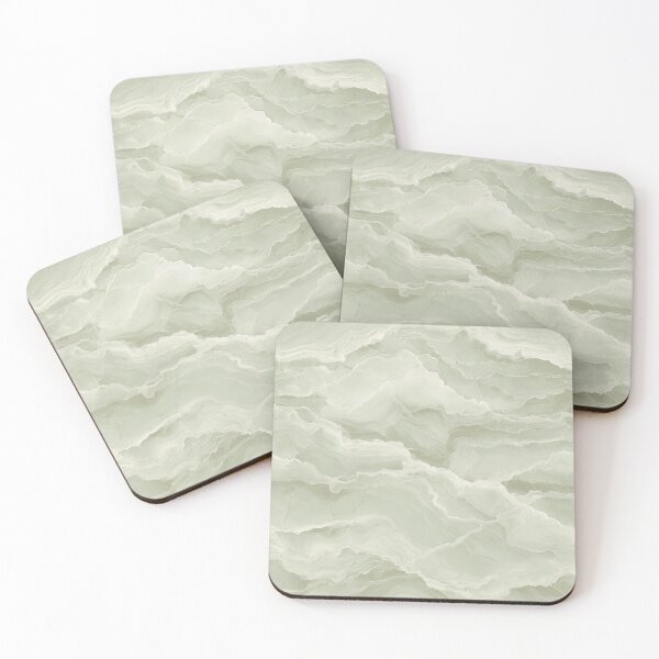 Item preview, Mint Green Marble Wall Art – Wave Stone Print – Quarried Dissolved designed and sold by BestVarieties.