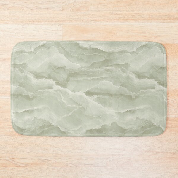 Artikelvorschau, Mint Green Marble Wall Art – Wave Stone Print – Quarried Dissolved entworfen und verkauft von BestVarieties.