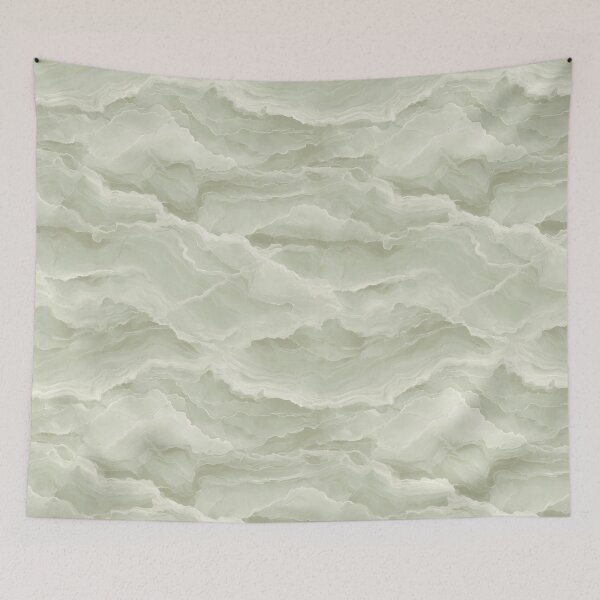 Item preview, Mint Green Marble Wall Art – Wave Stone Print – Quarried Dissolved designed and sold by BestVarieties.