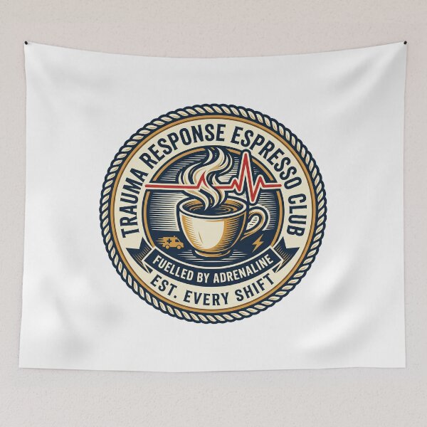 Item preview, Paramedic Trauma Response Espresso Club Funny EMT Coffee Gift designed and sold by Osmose-Studio ⭐⭐⭐⭐⭐.