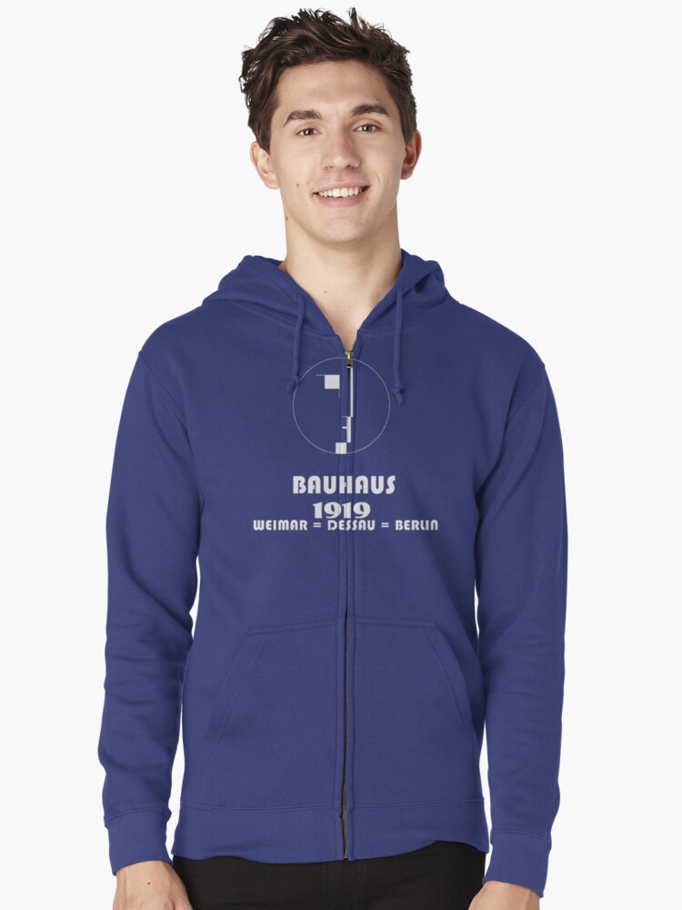 "Bauhaus Original 1919 Logo" Zipped Hoodie by edsimoneit Redbubble