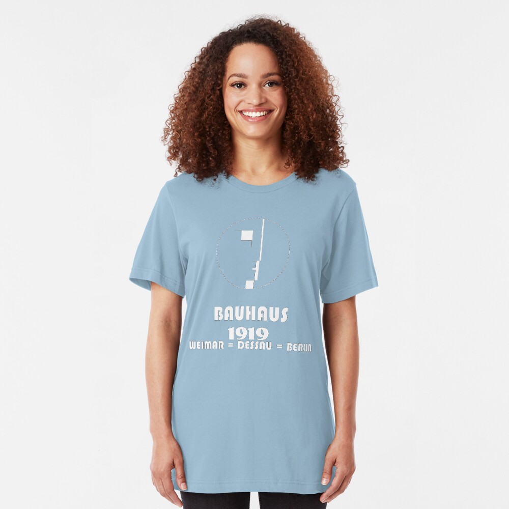 Bauhaus Original 1919 Logo Slim Fit T-Shirt