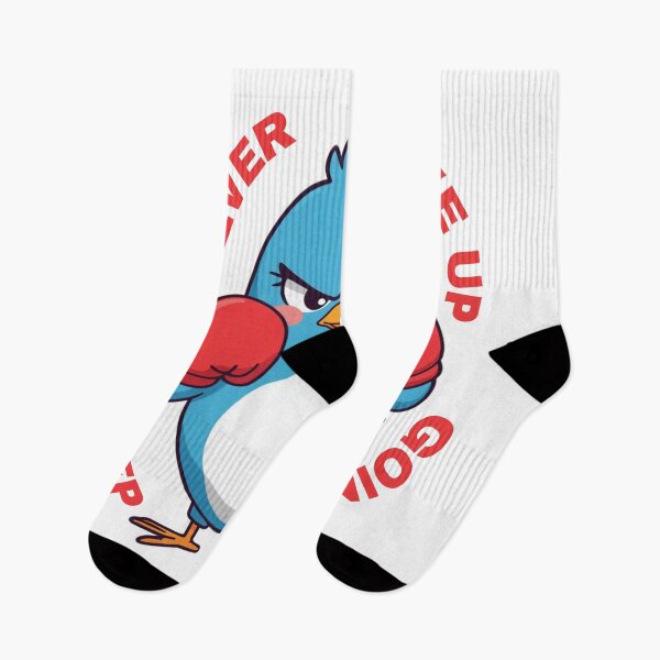 Item preview, Never Give Up - Cute Boxing Angry Bird designed and sold by BrokenVibe.