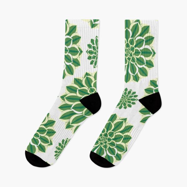 Item preview, Minimalist Aeonium Emerald Ice Vector Graphic Retro Streetwear(monogram) designed and sold by GreenDivisionJP.