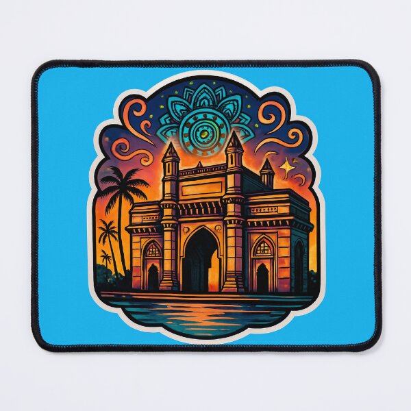 Item preview, Gateway of India colorful Sticker designed and sold by krazzyremo.