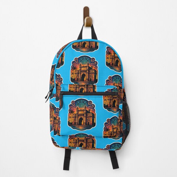 Artikelvorschau, bunter Aufkleber „Gateway of India“ entworfen und verkauft von krazzyremo.