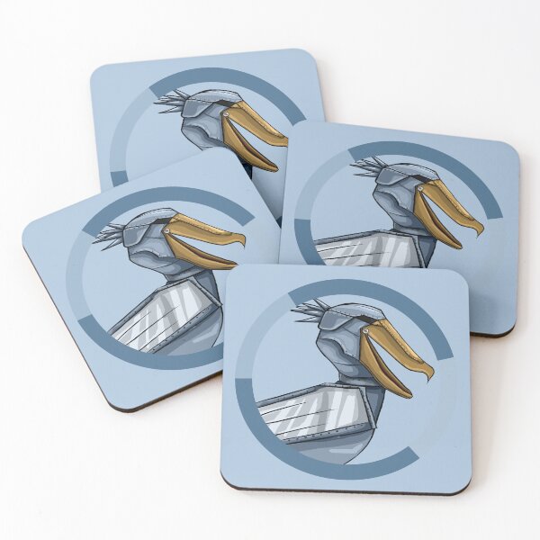 Item preview, Armored Shoebill Warrior | Fantasy Bird Character Illustration designed and sold by MechanicalART.