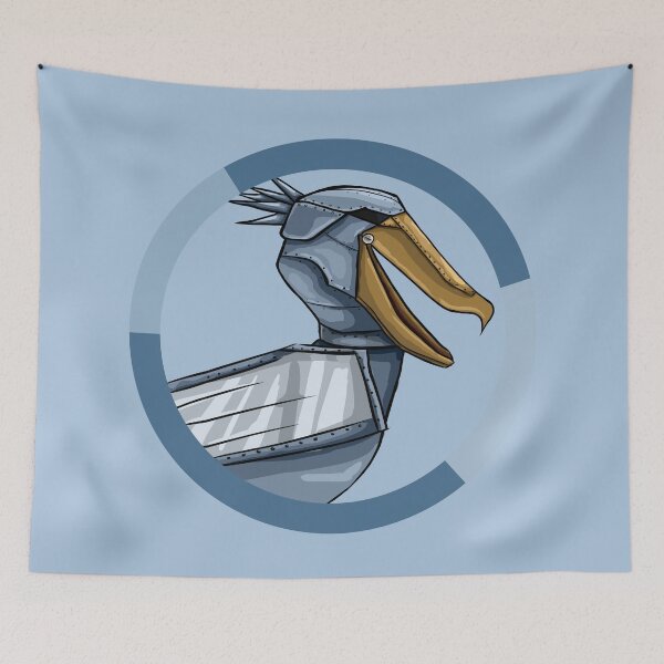 Item preview, Armored Shoebill Warrior | Fantasy Bird Character Illustration designed and sold by MechanicalART.