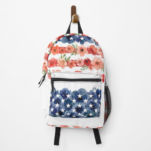 Item preview, Floral American Flag Flowers Wildflowers 4th of July T-Shirt designed and sold by JJLetterDesigns.