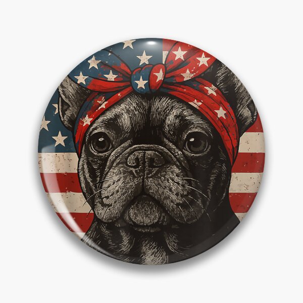 Item preview, Frenchie Bow Dog Patriotic 4th of July Men Women Kids T-Shirt designed and sold by DArtfulStudio.