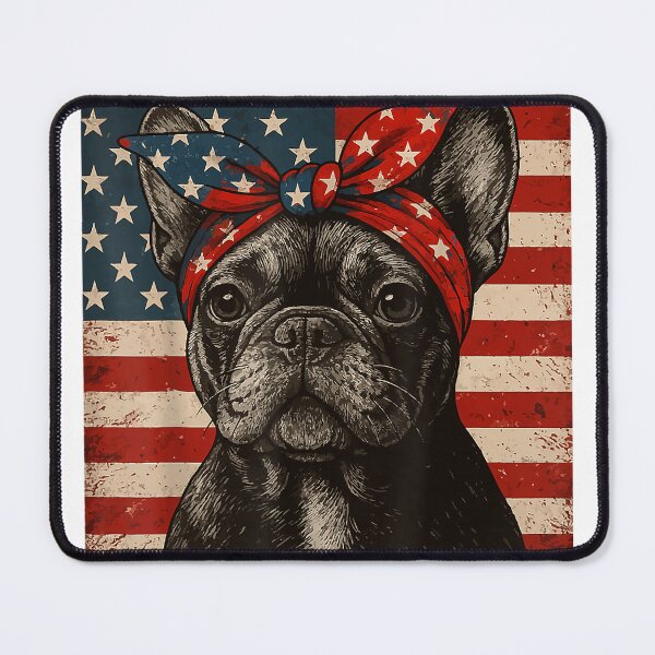 Item preview, Frenchie Bow Dog Patriotic 4th of July Men Women Kids T-Shirt designed and sold by DArtfulStudio.