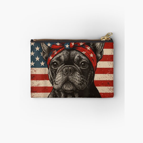 Item preview, Frenchie Bow Dog Patriotic 4th of July Men Women Kids T-Shirt designed and sold by DArtfulStudio.
