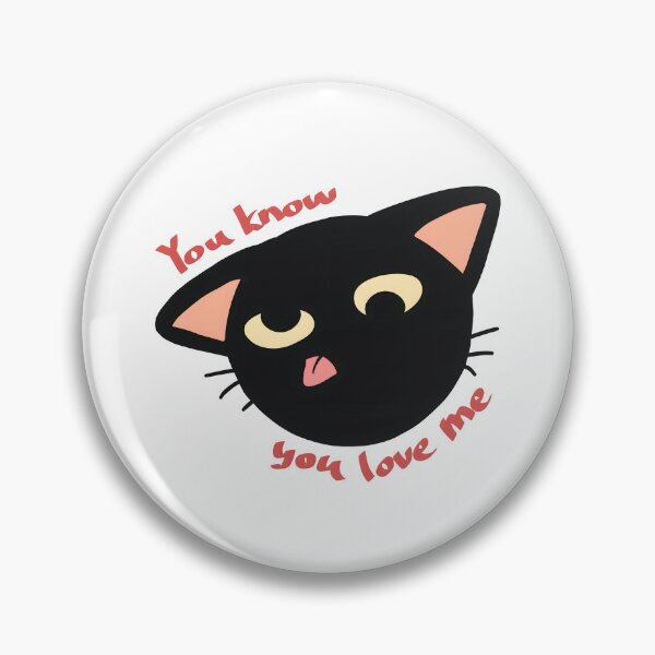 Item preview, You Know You Love Me Silly Black Cat designed and sold by Deep Descent.