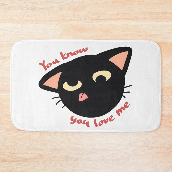 Item preview, You Know You Love Me Silly Black Cat designed and sold by Deep Descent.