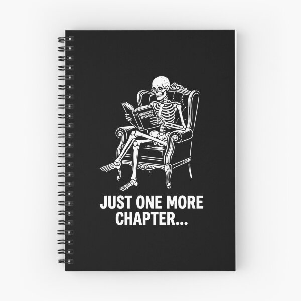 Item preview, Skeleton Reading Unresolved Mysteries Book designed and sold by SplashTastic.