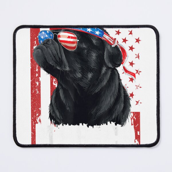 Item preview, Funny Black Pug 4th of July Dog Mom Dog Dad Merica USA Flag T-Shirt designed and sold by Badriiiii.