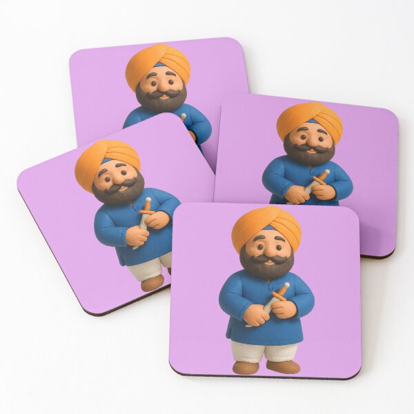 Item preview, Cute Punjabi Sikh 3D Clay Character designed and sold by krazzyremo.