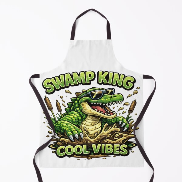 Item preview, Swamp King Cool Vibes Funny Crocodile Cartoon T-Shirt designed and sold by M.Store.