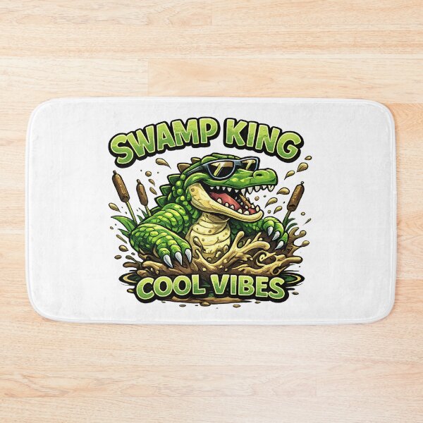 Item preview, Swamp King Cool Vibes Funny Crocodile Cartoon T-Shirt designed and sold by M.Store.