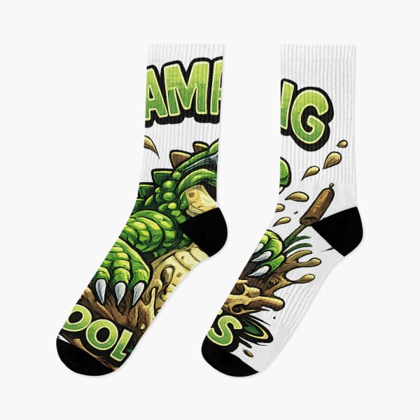 Item preview, Swamp King Cool Vibes Funny Crocodile Cartoon T-Shirt designed and sold by M.Store.
