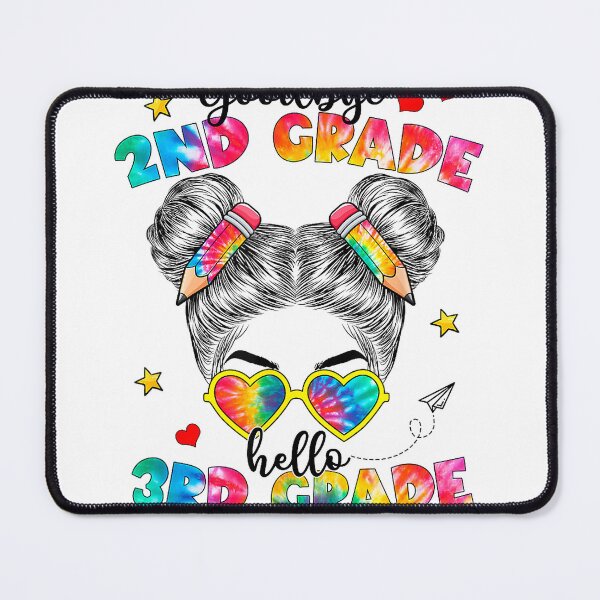 Item preview, Goodbye 2nd Grade Hello 3rd Grade Messy Bun Teacher Kids T-Shirt designed and sold by kevincuellar.