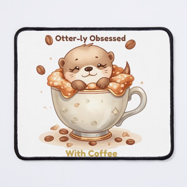 Item preview, Cute Otter Coffee Lover Gift designed and sold by KooksStudio.