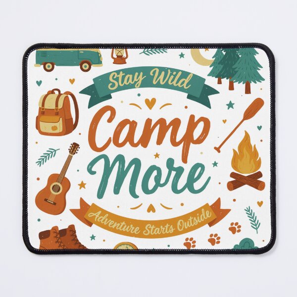 Item preview, Stay Wild Camp More Adventure Camping T-Shirt designed and sold by Gabe1983.